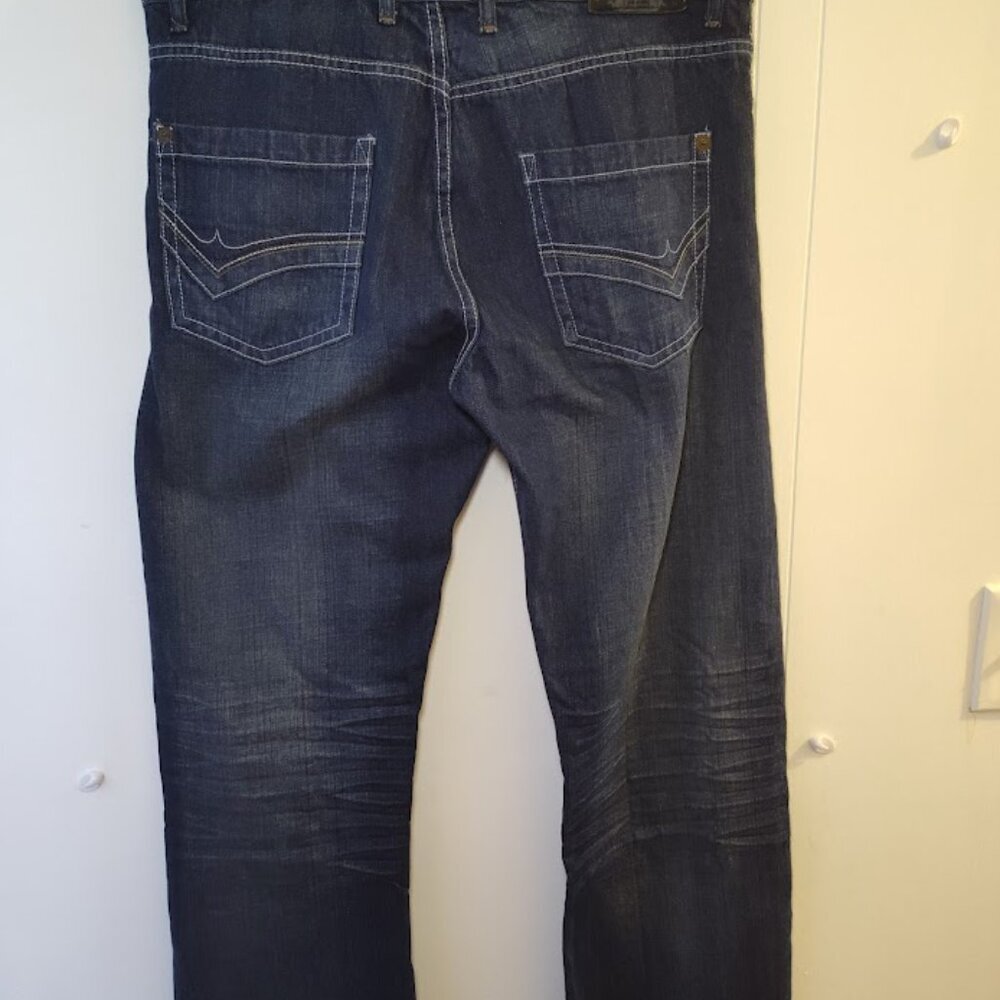 Vintage Y2K Paco Jeans Embroidered Jeans Sz 34x30 Skate Pants Embroidered Denim - Picture 2 of 4